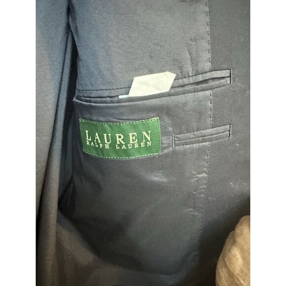 Ralph Lauren Blazer Navy Gold Plate Crest Buttons 100% Wool Sport Coat Men’s 44R - Picture 3 of 11